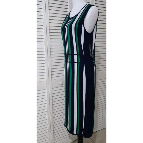 New NY & Company  Dress  Green Multi Womens L - Picture 5 of 12